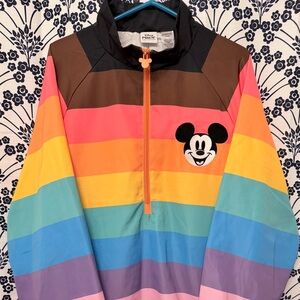 Mickey Mouse 3/4 Zip Pullover for Adults – Disney Pride Collection, Mens XL